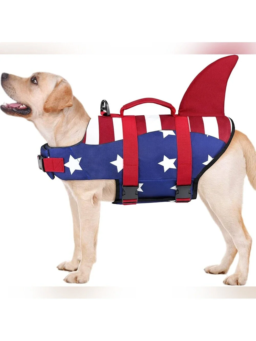 NWT Malier American Flag Dog Life Jacket Vest High Buoyance, XS